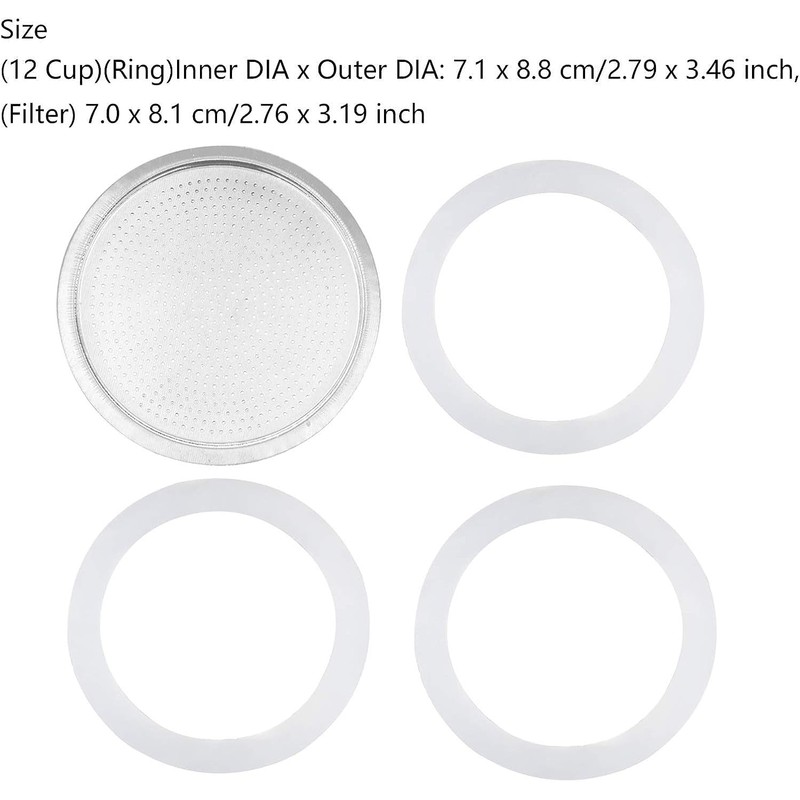 Aislor Replacement Gasket and Filter For Mini Express Espresso Coffee