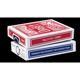 MJM Orbit Tally Ho Circle Back (Red) Playing Cards