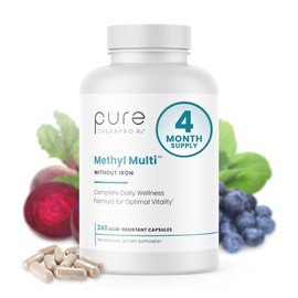 Pure Therapro Rx Methylated Multivitamin for Men and Women | Made in USA | Methyl Multi Without Iron Methyl B12 & Methylfolate | 240 Capsules, 4-Month Supply