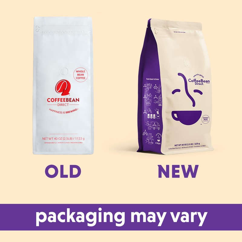 Coffee Bean Direct Seville Orange Flavored, Whole Bean Coffee, 2.5