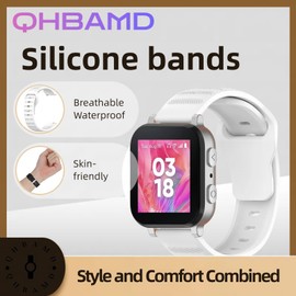 QHBAMD 3 Pack Silicone Watch Bands Compatible for Gizmo Watch 3 2 1/Gabb Watch/Syncup Watch, Comfortable Breathable Waterproof Replacement Straps for Smartwatches