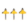 YONICO Edge Forming Router Bits Set 3 Bit 1/4-Inch 1/4-Inch