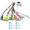 for Android Car Radio Stereo Power Cable RCA Video Audio
