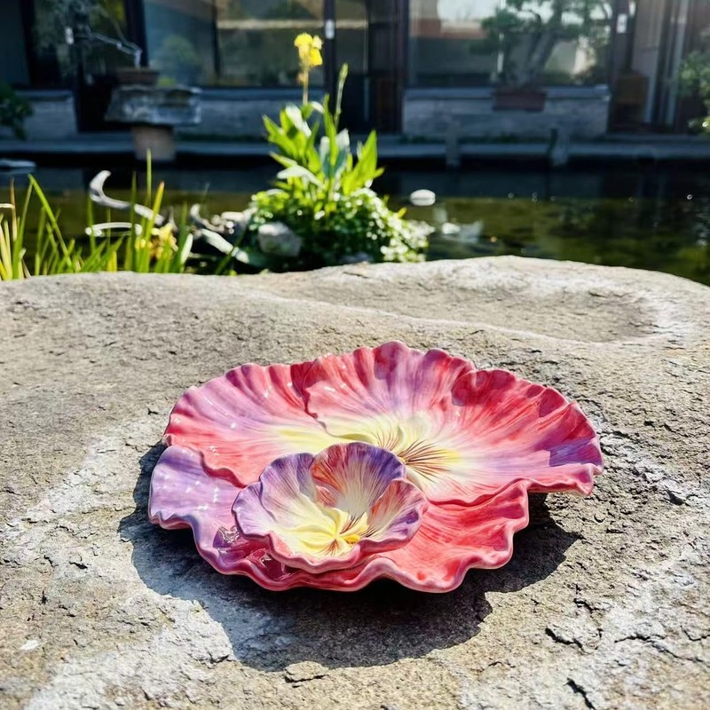 Minigift 11 Inch Ceramic Chip & Dip Serving Tray |