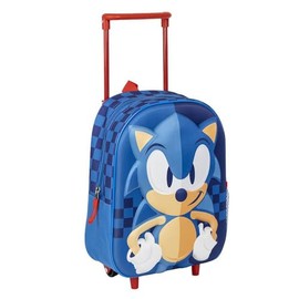 CERDÁ LIFE'S LITTLE MOMENTS Unisex Children's Backpack Trolley 3D Children's Backpack Sonic Blue, blue, Casual