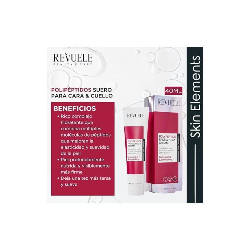 Revuele Skin Elements Crema Rostro Cuello Polipeptido 40ml