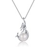 Wristchie - Collar con colgante de sirena de plata esterlina