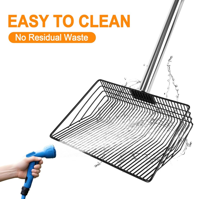 Large Chicken Poop Scooper, Chicken Coop Rake Scooper Accessories