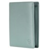 VON HEESEN® Wallets Men & Women, Turquoise (Silver Pine), With
