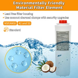 51300C Replacement Filter for Elkay 51300C EWF3000,Compatible with Ezh20 Bottle Filling Station, 3000 Gallon 51300C Water Filter Replacement for ERF750, 51299C, 55898C (1 Pack-No Chip)