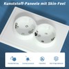 CNBINGO Double Socket Flush-Mounted White Double Socket Wall Socket with