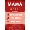 DODINO 20 x 30 cm Retro Tin Signs Mum Hotel