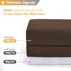 BTTN Brown Shower Curtain - Linen Textured Heavy Duty Waterproof