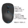 Digio2 Mouse, High Speed Scrolling, Bluetooth, Small, Quiet, Blue LED,