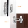 2 Pieces Stainless Steel Flip Latch with Fixing Screws for
