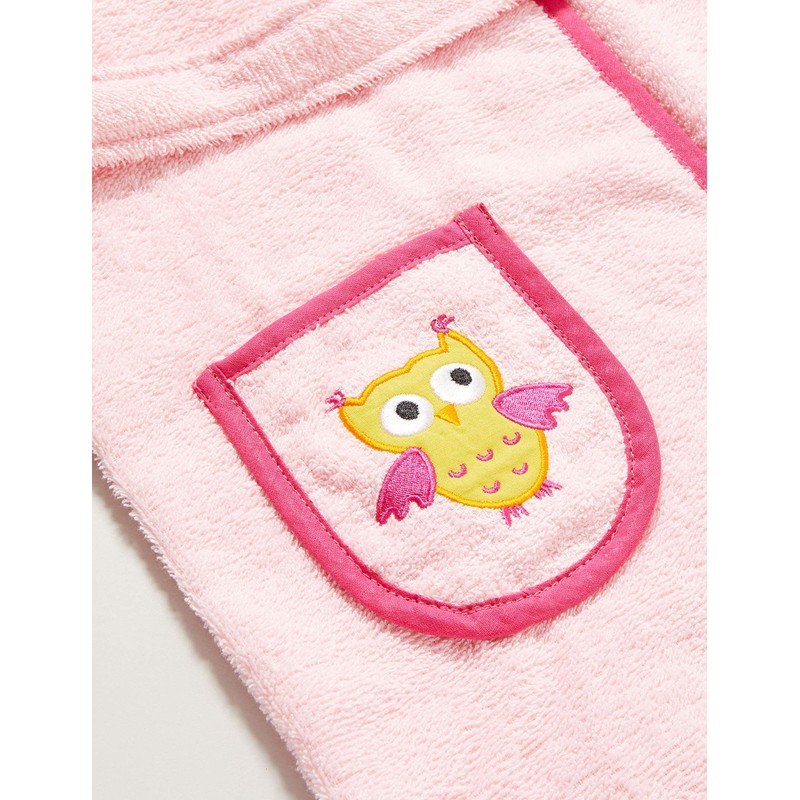 Playshoes Unisex Children's Terry Towelling Bathrobe, Dressing Gown, owl