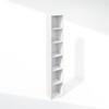 Furinno Luder 6-Tier Multipurpose Clothing & Closet Storage Organizer Shelf,