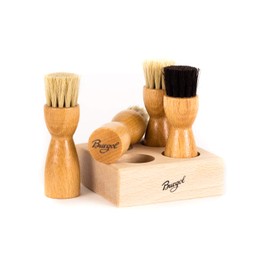 burgol bürstencaddy-set incl. 4 tiegelbürsten