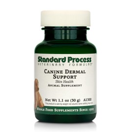 Standard Process Canine Dermal Support - Skin & Adrenal Gland Support Supplement - Comprehensive Skin Health Support Supplement for Dogs - Daily Immune & Liver Support Powder - 30 g