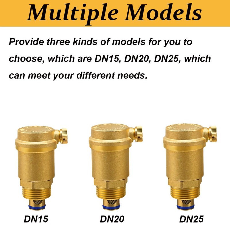 1Pcs Brass Automatic Bleed Valve, Air Vent Valve Brass Automatic