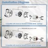 Dreyoo 1 Pack Pressure Balancing Unit Compatible with American Standard
