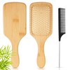 Tessco for you Bamboo Hair Brush with Steel Bristles and