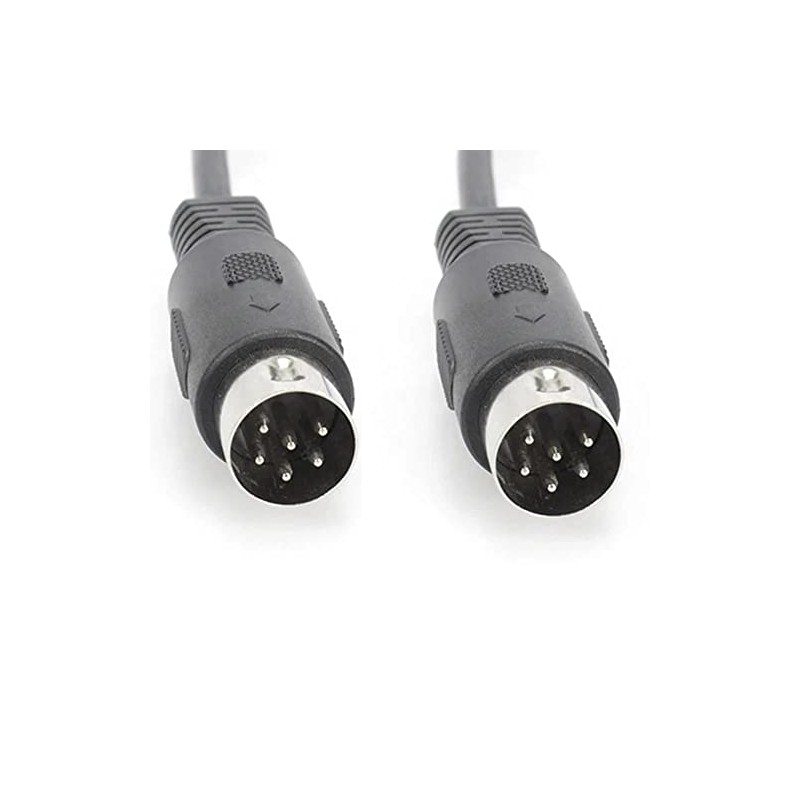 6 Pin DIN Male to Male Roland Microvitec Monitor BBC