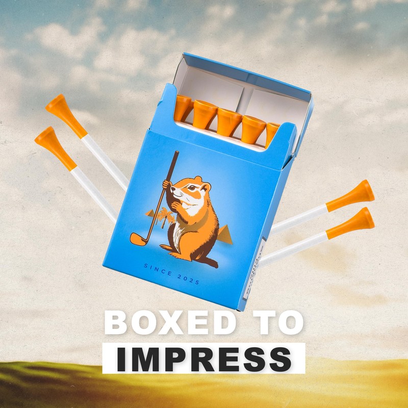Shanker Golf - Funny Golf Tees - Gopher 10 Pack