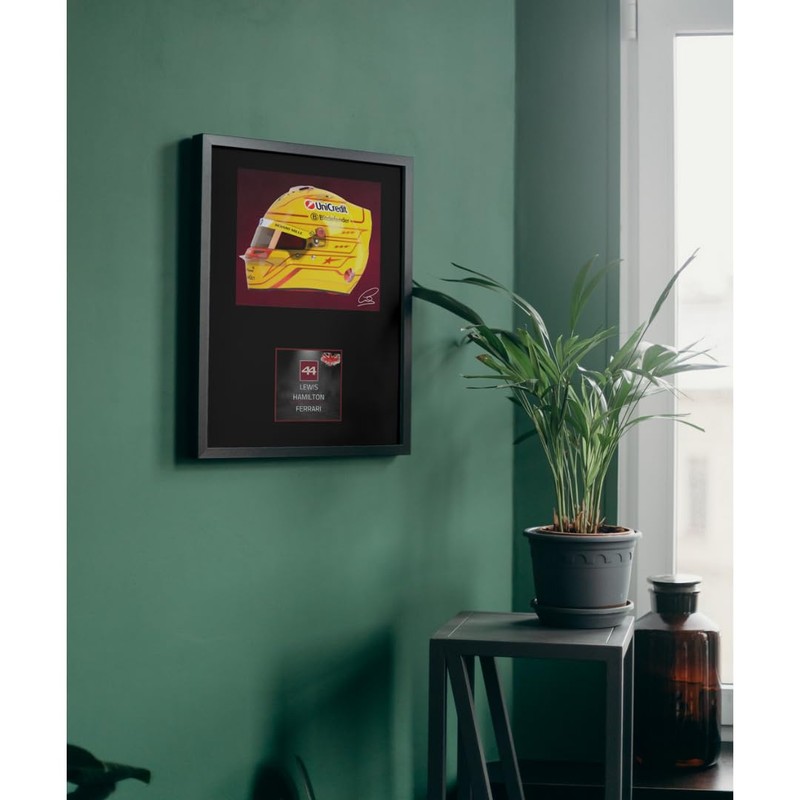 Lap Legends Lewis Hamilton 2025 Framed Display Gift with Reproduced