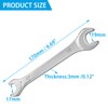 Litoexpe Thin Open End Wrench, Metric 17mm x 19mm, Slim