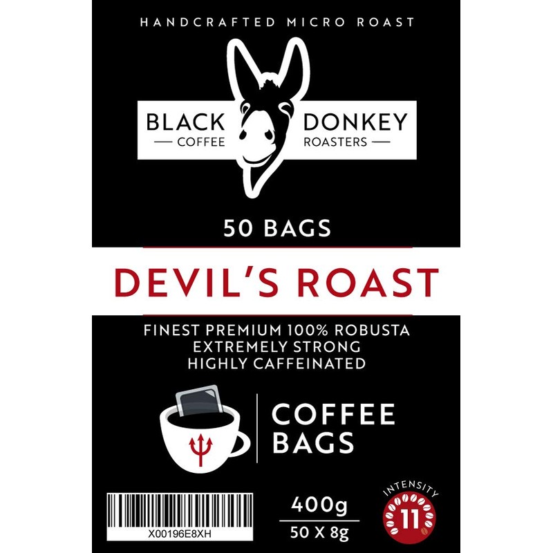 Devil's Roast | Extra-Strong Highly Caffeinated Bold Coffee | 50