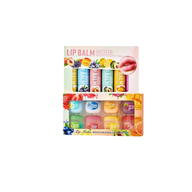 Lip Balm Set 13 Pack Multipack Makeup Gift Set