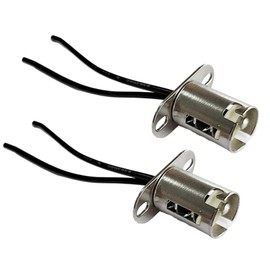 Lyxheth 2PCS Car Light Bulb Socket, Brake Light Socket, BAY15D 1157 LED Bulb Light Lamp Short Socket Adapter with Wire Connector, Car Accessory Light Bulb Socket Holder for Cars (BAY15D(1157)-Short)