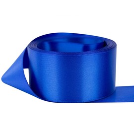 ROYAL BLUE Satin Ribbon - 50mm Wide - 5 Meter - for Gifts Wrap, Sew, Decorations, Party, Dress, Crafts, Bow, Events, Car and more
