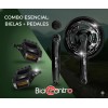 Kit Multiplicación Triple Bicicleta Acero 24/34/42 + Pedales Negro