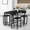 LinkRomat Dining Table Set for 4, 5 Pieces Bar Table
