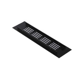 Rectangular Ventilation Grille, 2Pack 150mm*50mm Air Vent Grille, Aluminum Alloy Kitchen Air Vent Cover, Vent Louvred Wall Ventilation Cover, Wall Vent Grille for Kitchen Plinth Cupboard Wardrobe