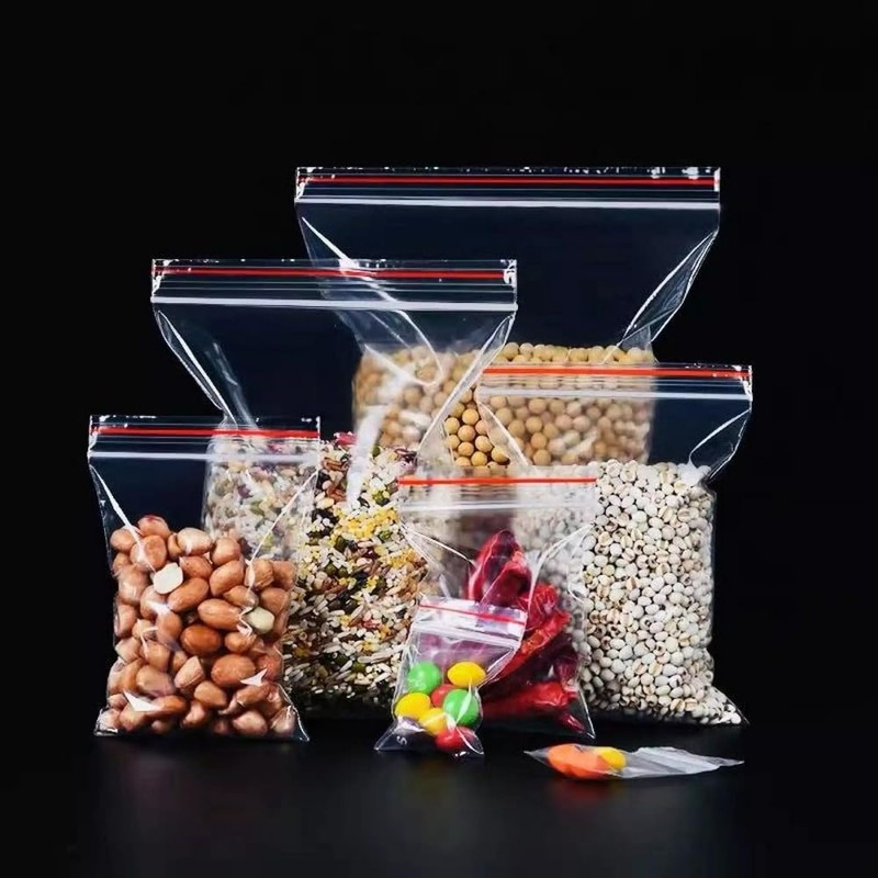 Pakomat Zip Bags, Pack of 100, Zip Pockets, Snap Closure,