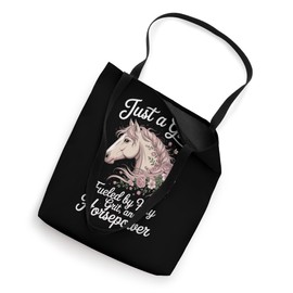 Horseback Riding Equestrian Floral Horse Rider for Girls Tote Bag