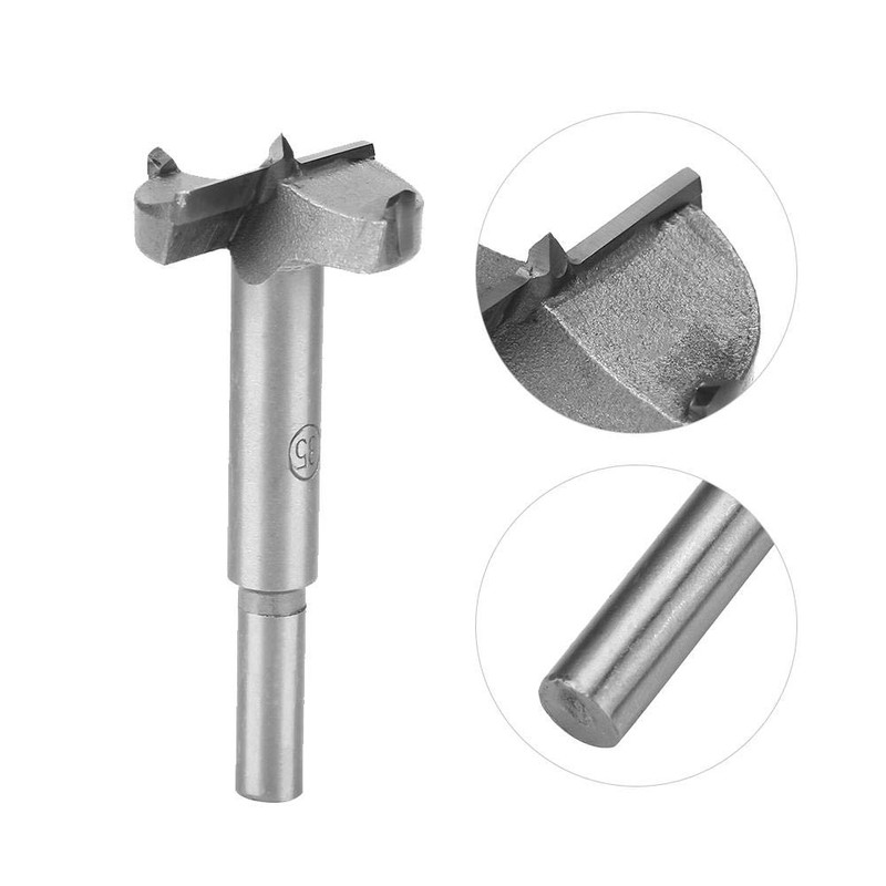 Forstner Drill Bit Set, 6 Pieces 30-60 mm High-Strength Steel
