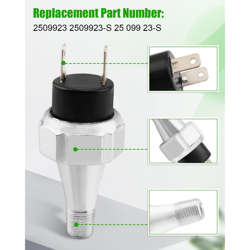 Oil Pressure Switch Fit for Kohler Engine Replace 2509923 2509923-S