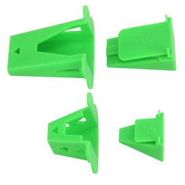 2pz Fabric Roll Tube Maker, Strumento Pieghevole per Creare Rotoli di Tessuto in Plastica Jelly Roll per Realizzare Più Facilmente Tappeti in Tessuto (Verde)