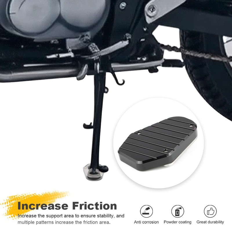 REARACE Motorcycle Kickstand Enlarger Fit for Royal Enfield Himalayan 450