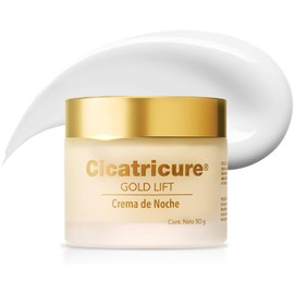 Cicatricure Crema Gold Lift Noche – Resultados en 6 Semanas, Antiarrugas con Péptidos y Oro, Reafirma y Redefine el Contorno Facial, con Calcio y Silicio para Mayor Elasticidad, Tarro de 50 g