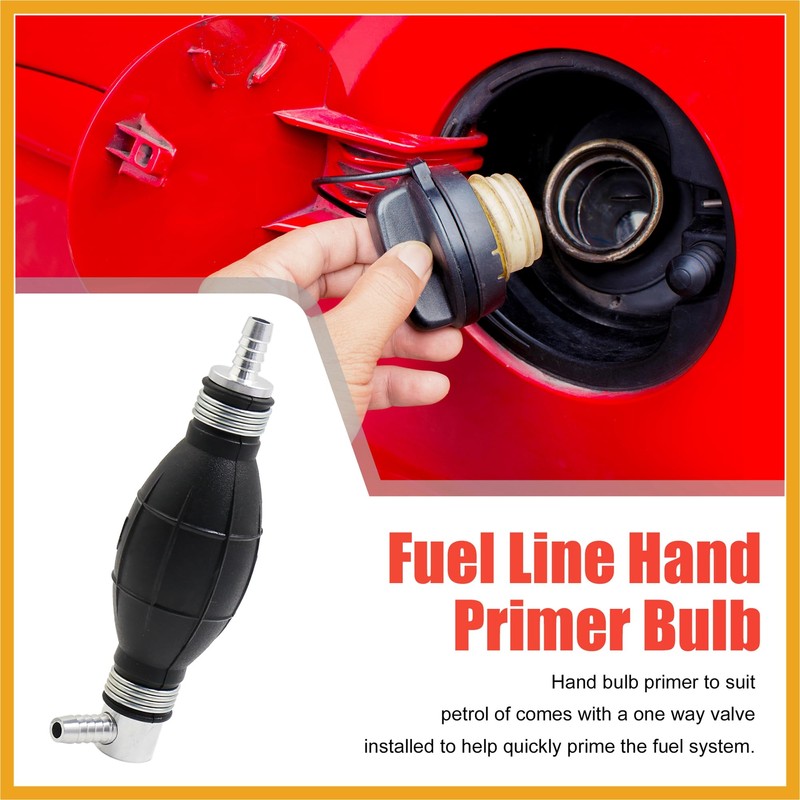Partuto 8mm 5/16'' Rubber Fuel Line Hose Hand Primer Petrol