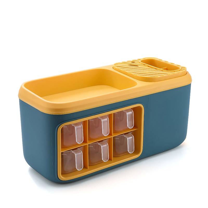 Seasoning Bottle Storage Box Multifunctional Double Layer Kitchen Seasoning Bottle