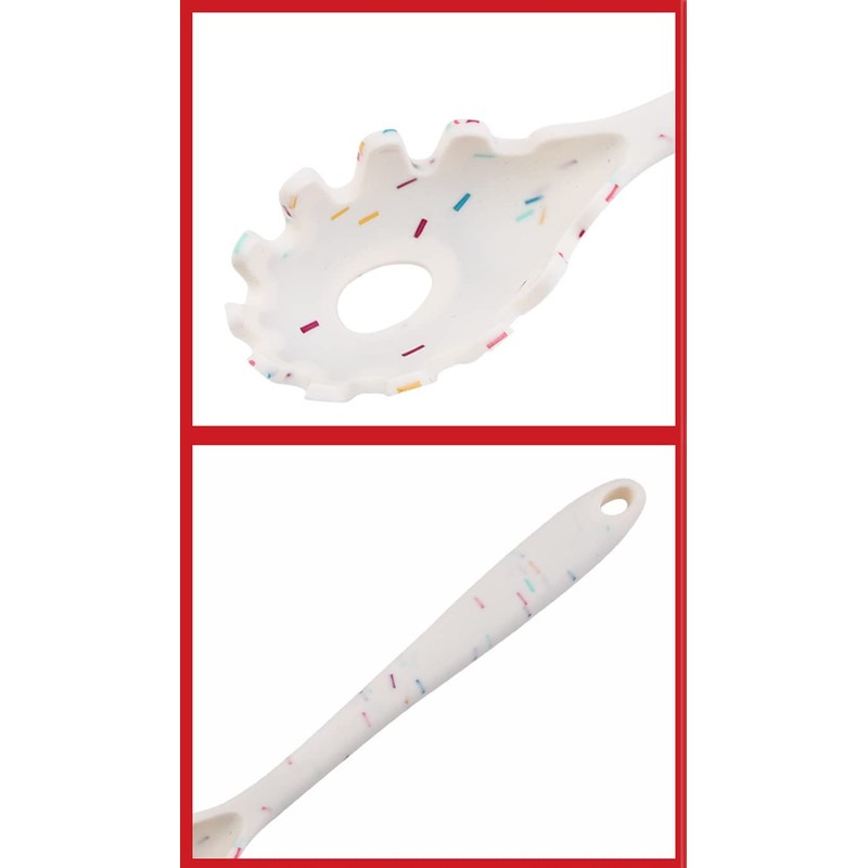 Silicone Pasta Fork (11.5"), High Heat Resistant to 480°F, Hygienic