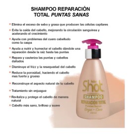 Shampoo Reparación Total Soya+coco Kolor Shot® Puntas Sanas