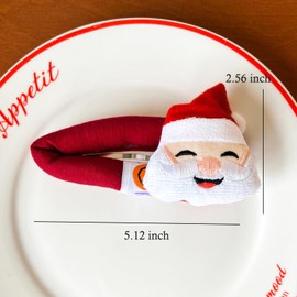 Christmas Hair Clip Santa Claus Hair Barrettes for Women Plush Santa Hairpins Cute BB Clip for Girls Christmas Holiday Hair Clips Big Santa Claus Hair Barrette Non-Slip Christmas Hair Accessories 2Pcs