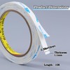 HUTIXI Double Sided Tape Heavy Duty, 0.39in×10ft Picture Hanging Strips